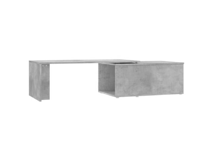 Roanoer Couchtisch Betongrau 150x50x35 cm Holzwerkstoff Sofatisch Breite Ablagefläche im Beton-Look für Getränke & Bücher. Pflegeleichter Beistelltisch für Wohnzimmer & Gästezimmer.