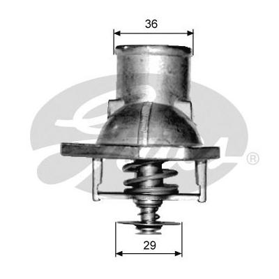 GATES Thermostat, Kühlmittel th15192g1 für STANDARD AUTOMOBILE Vaughall