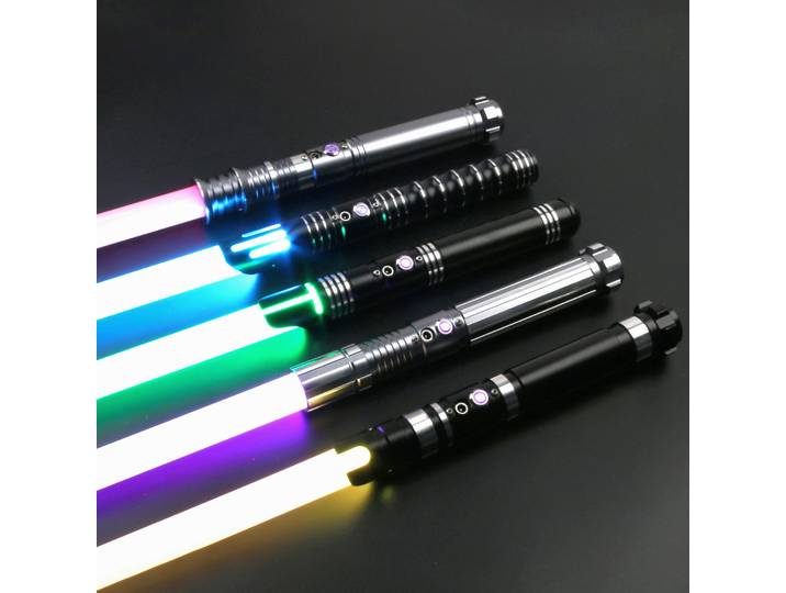 Sabre laser à balançoire lisse RVB, épée laser RapDueling Star, Force Fx Foc Bl84Toys Gifts, 12 couleurs, 10 polices sonores, 100cm
