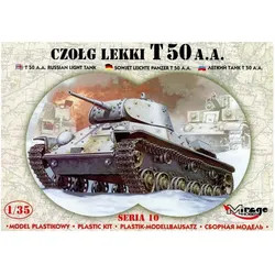 Mirage Hobby Leichter Panzer T 50 A.A mit Fotoätzteilen