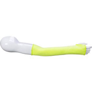 Portwest Armschutz A689 schnittbeständige Stulpe, gelb, Schnittschutzlevel D, HPPE, Daumenloch, 35 cm, Universalgröße