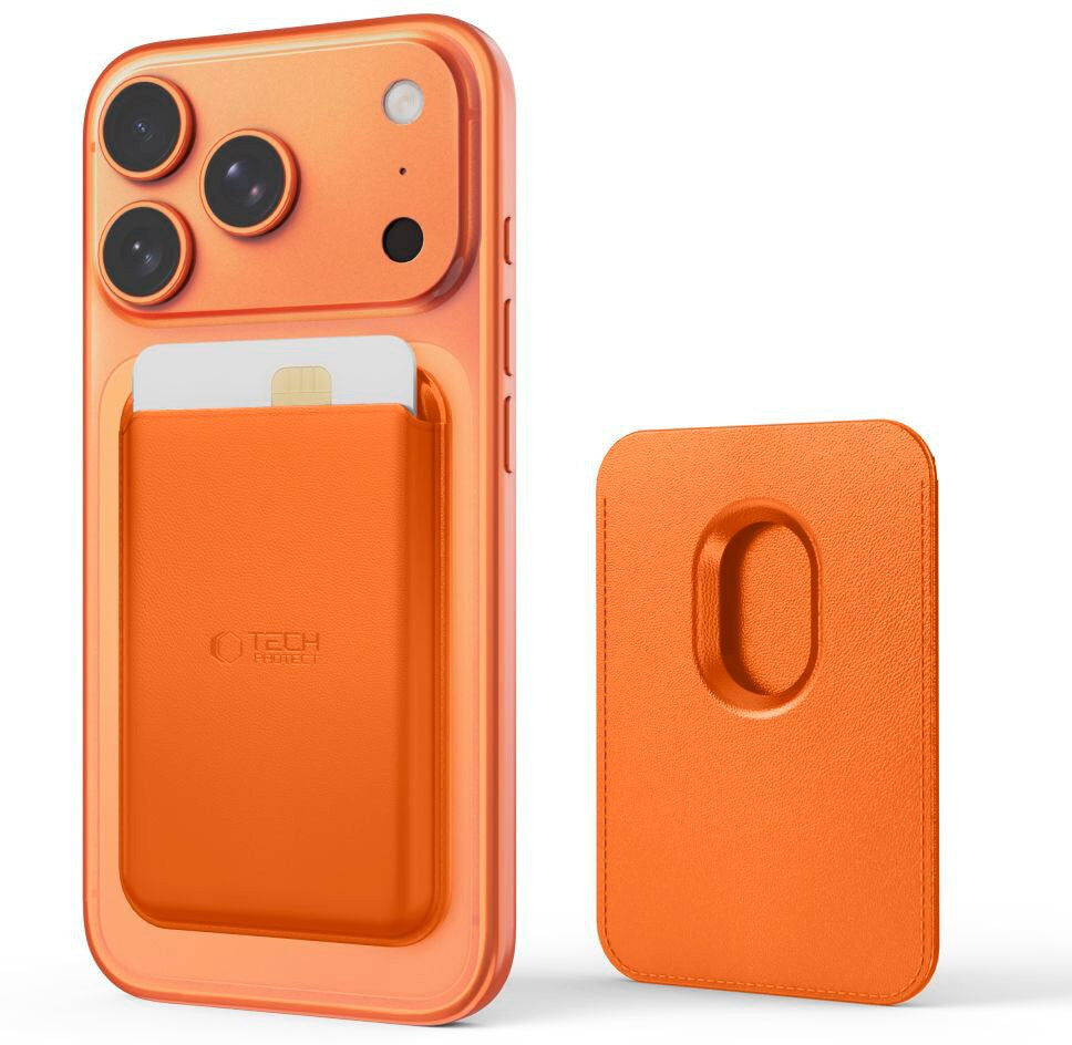 Tech-Protect Magnetisk Kortholder - MagSafe Kompatibel - Orange