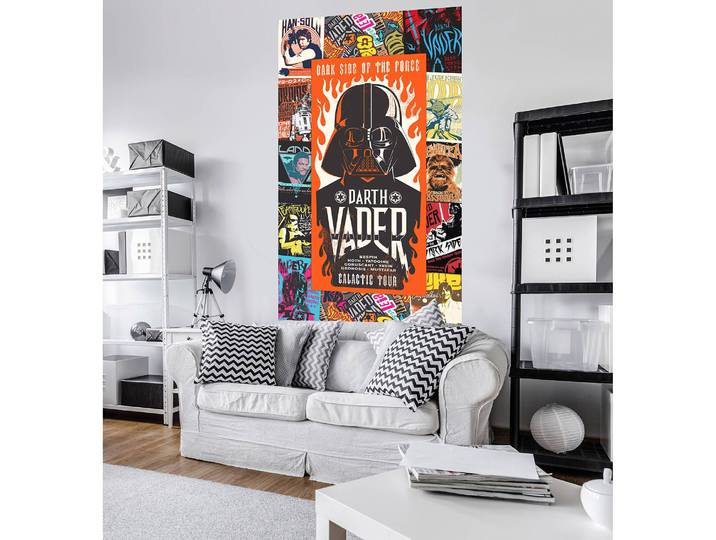 home24 Fotobehang Star Wars Rock On Posters 120 x 200cm