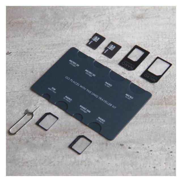 Uniq Sim Adapter Traveller Kit 7in1 organizer (Uni000026-0)