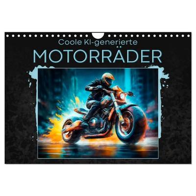 Coole KI-generierte MOTORRÄDER (Wandkalender 2027 DIN A4 quer), CALVENDO Monatskalender