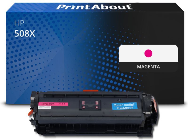 PrintAbout Toner compatible HP 508X (CF363X) - Magenta - Grande capacité Magenta