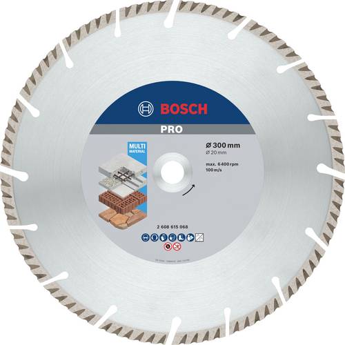 Bosch Accessories 2608615068 Standard for Universal Speed Diamanttrennscheibe Durchmesser 300mm Bohrungs-Ø 20mm 1St.