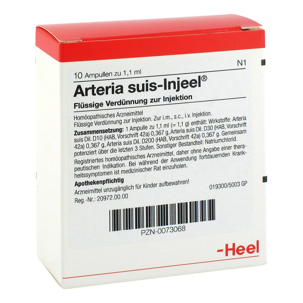 Biologische Heilmittel Heel GmbH Arteria Suis Injeel Ampullen 00073068