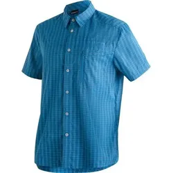 MAIER SPORTS Herren Hemd Mats S/S He-Hemd 1/2 Arm el., Größe 50 in Blau 20274