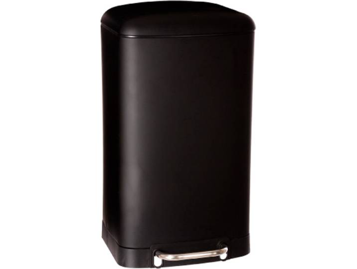 5Five Vuilnisemmer Metaal - Zwart - 35 x 32 x 62 cm - 30 l