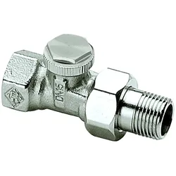 Heimeier Rücklaufverschraubung Regutec 035601000 Durchgang 3/8", vernickelt, absperr-/regulierbar