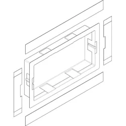 Hansgrohe Wandnische set XtraStoris 300x600x100 94417000