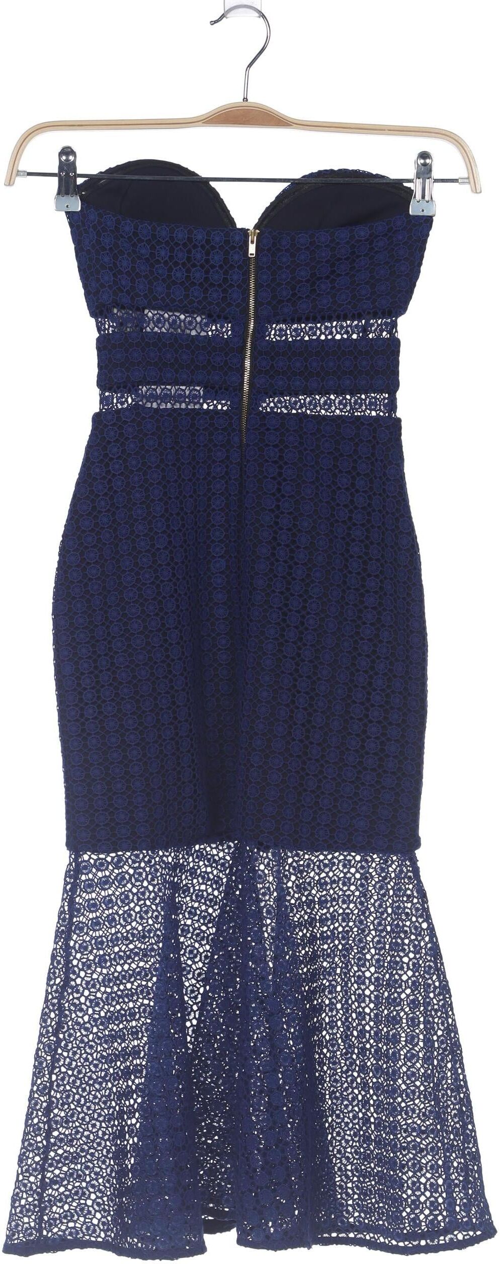 self-portrait Damen Kleid, Marineblau, Gr. XXS (UK 4), Baumwolle / Synthetik - Second Hand