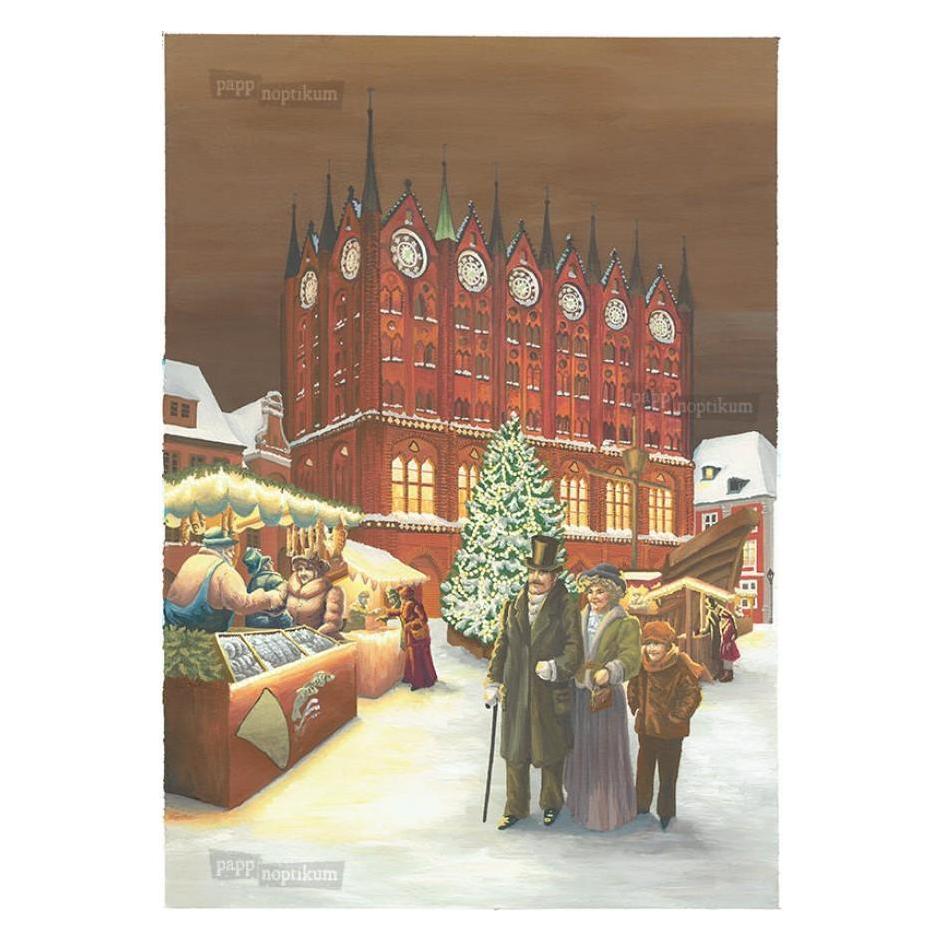 Pappnoptikum 1077 - Hanseweihnacht - Stralsund (Mini-Adventskalender) (1077)