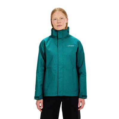 Funktionsjacke BERGHAUS "HILLWALKER 2.0 IA JKT AF", Damen, Gr. 3XL, grün (northern sto), Obermaterial: 100% Polyamid, Jacken Funktionsjacke, mit voll verstellbarer, einrollbarer Kapuze, wasserdicht, atmungsaktiv