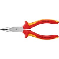 Flachrundzange 25 26 160 , Greifzange gezahnte Griffflächen