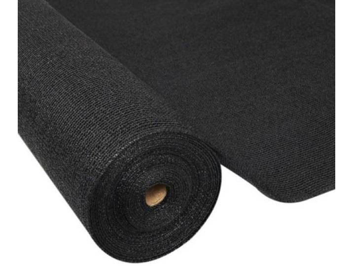 Practo Zichtdoek - Privacydoek - 1\,5m x 25m - zwart