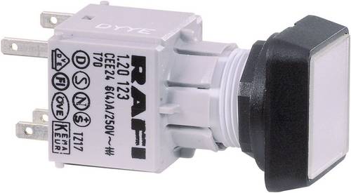 RAFI 1.30.070.001/1002 RAFIX 16 130070001/1002 Drucktaster Betätiger flach Transparent 1St.