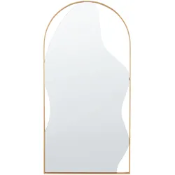 WANDSPIEGEL Metall gold oval 41/81 cm Colombier