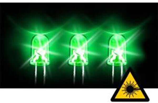 Aquatuning 5mm Hyperhelle LED gr&uuml;n 12000mcd 20&deg; 3.0V