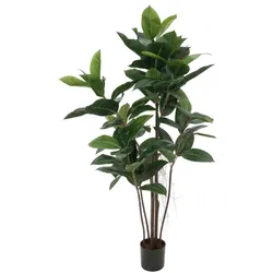 EUROPALMS Gummibaum, Kunstpflanze, 120cm