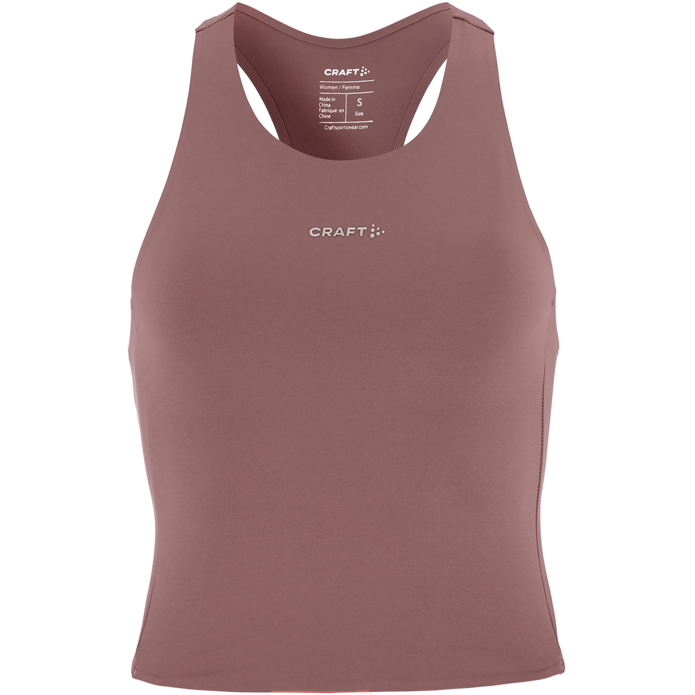 Craft Hypervent Cropped Pocket Top Damen Tanktops braun Größe L Laufen | Training & Fitness Elastisch