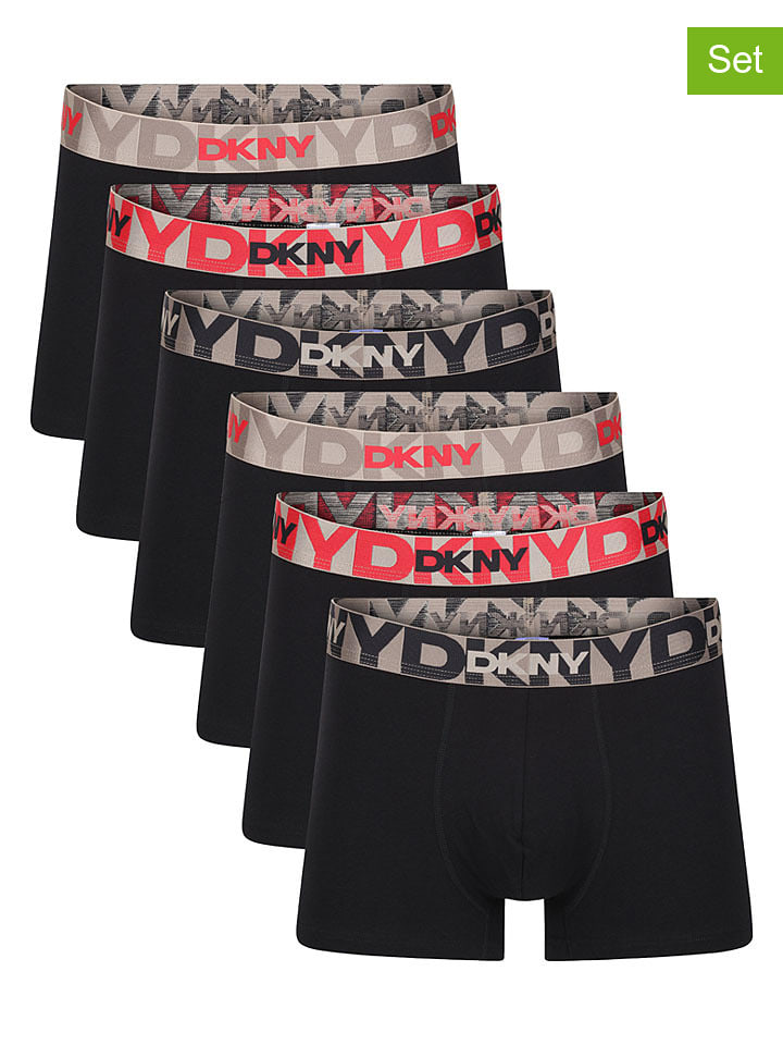 DKNY 6er-Set: Boxershorts in Schwarz - M