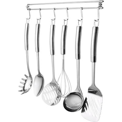 Kochbesteck-Set CS KOCH-SYSTEME "EXQUISITE", silber (silberfarben), Edelstahl, Kochbesteck-Sets