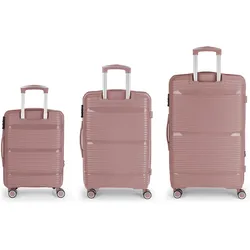 Gabol Akane 4-Rollen Kofferset 3tlg., Koffer, Rosa