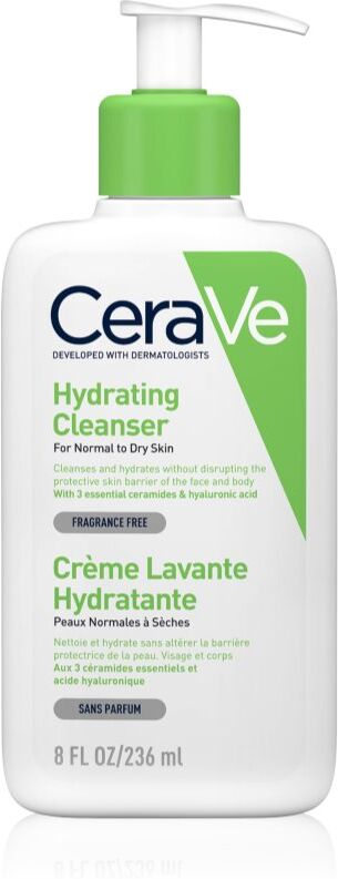 CeraVe Cleansers Hydrating Cleanser Reinigungsemulsion mit feuchtigkeitsspendender Wirkung 236 ml