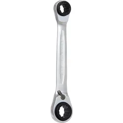 KS Tools 4 in 1 GEARplus umschaltbar Doppel-Ratschenringschlüssel - 503.4553
