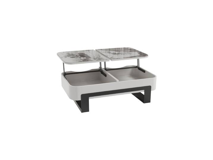 Funktioneller, höhenverstellbarer Keramik Design Couchtisch „Sydney“ Akante Design
