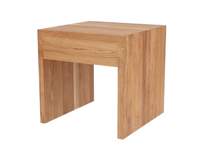 Jan Kurtz Cubus S Beistelltisch Eiche massiv mit 1 Schublade