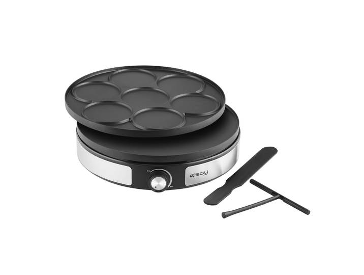Crêpière Elsay 2 en 1 avec Plaque réversible + Accessoires FHCR-006