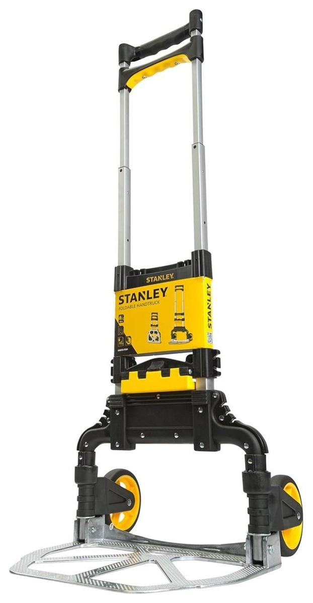 Stanley Opvouwbare Steekwagen SXWTD-FT501 Zwart/Geel, Max. 60KG, Met Krathouder, Aluminium, H x B x D: 100 x 41 x 40 cm