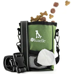 Bluzelle Futter Tasche Hund, Magnetverschluss, Gürteltasche 650ml, Futternapf Zubehör