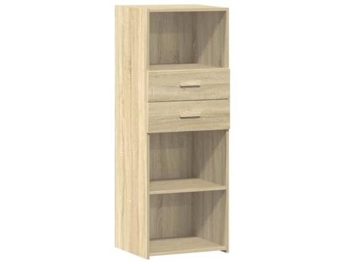GFMGUEMV Highboard Sonoma-Eiche 45x42,5x124 cm Holzwerkstoff Schrank Stauraumschrank, Holzwerkstoff, Sonoma-Eiche, 45x42,5x124 cm, viel Platz, zeitloses Design, feuchtigkeitsbeständig, einfache