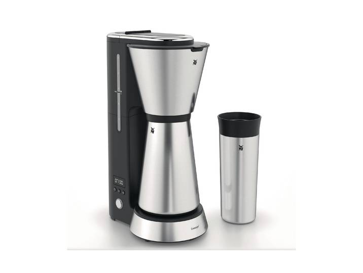 WMF Filterkaffeemaschine Aroma Thermo to go , silber (schwarz, silberfarben), B:20,3cm H:32,4cm T:12,6cm, Kaffeemaschinen, Filterkaffeemaschine