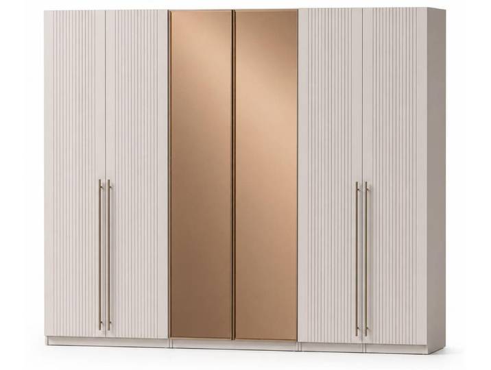 JVmoebel Kleiderschrank Kleiderschrank Modern Beige Funktionell Gross Geräumig Hochwertig Made in Europa