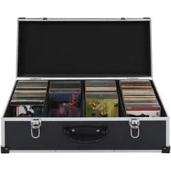 vidaXL Calonos (CDs), CD- & Schallplatten Aufbewahrung, Schwarz