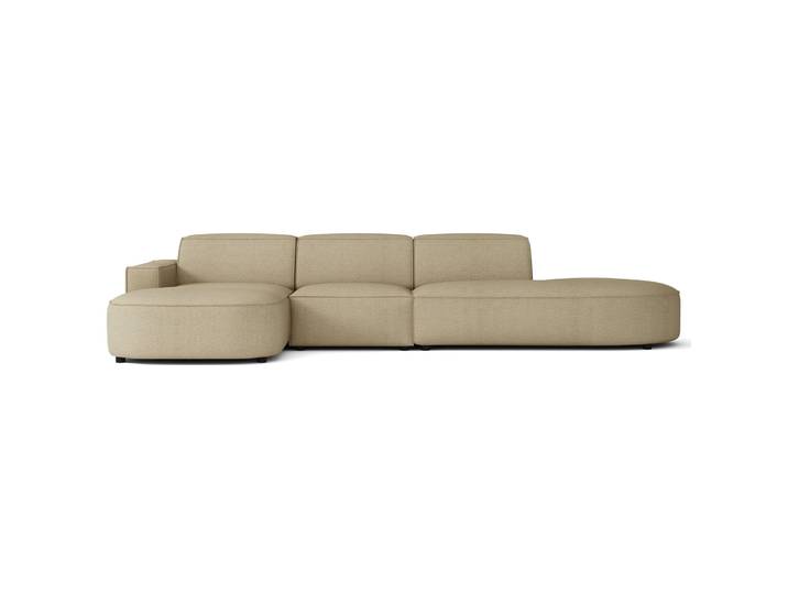 Modulares Ecksofa Sallmo L-förmig, linksseitig, dunkelbeige,