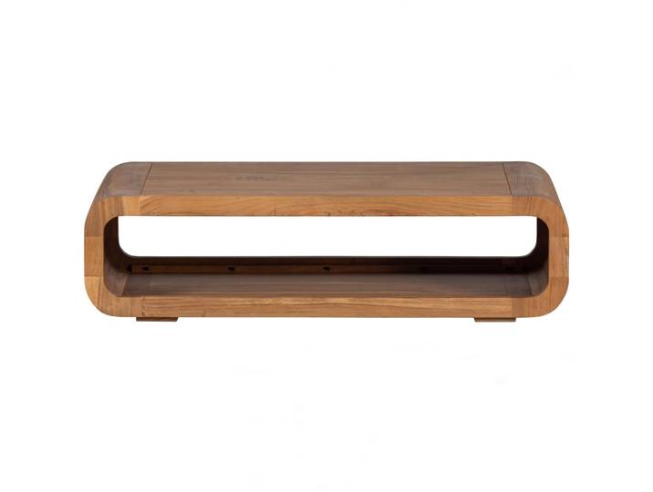 Table basse en bois d'acacia naturel