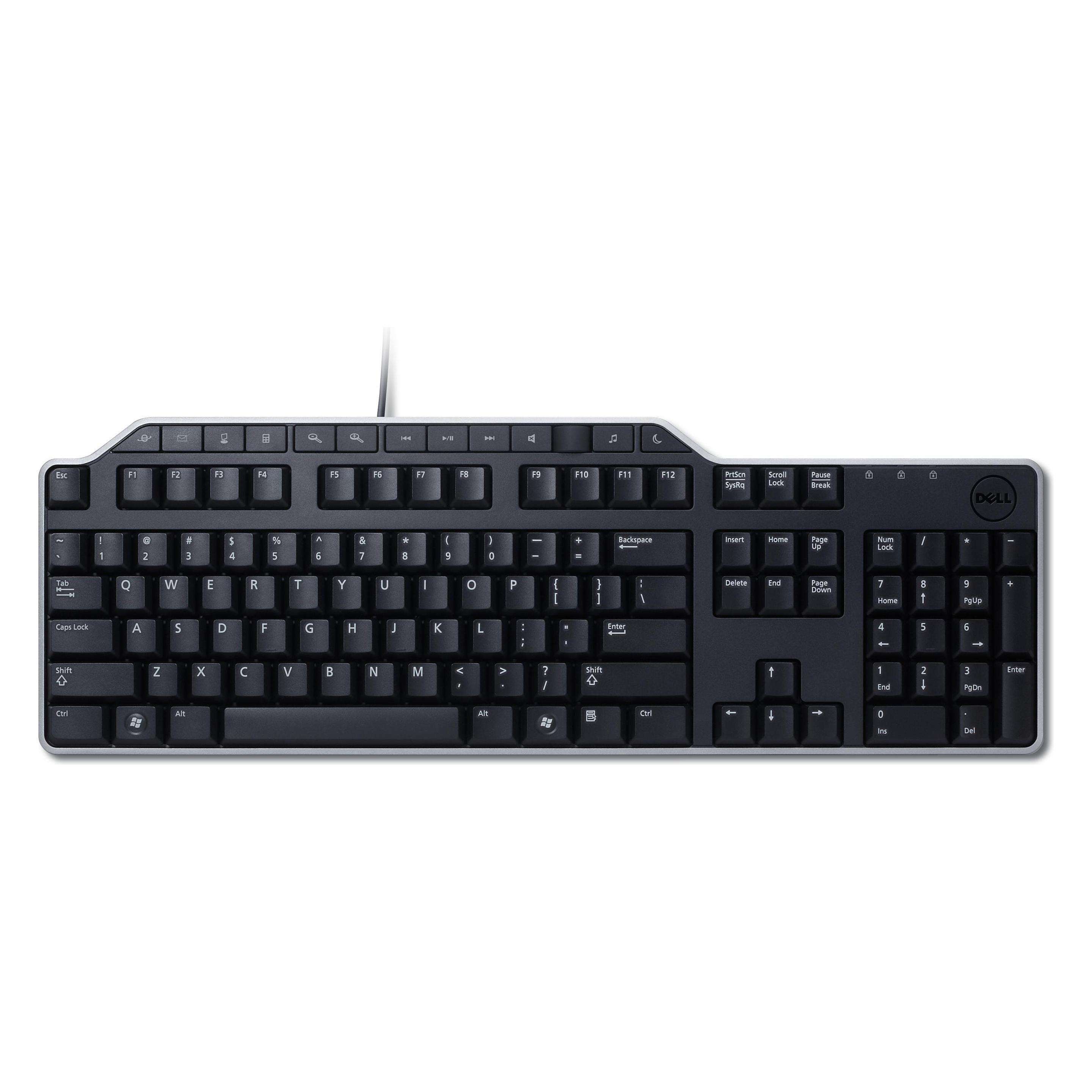 Dell KB-522 Wired Black US Keyboard (580-17667) (US, Kabelgebunden) (580-17667)