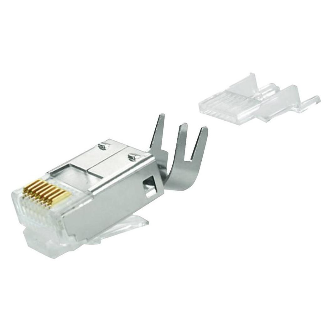 Telegärtner Kat.6 RJ45 Stecker, vollgeschirmt, MP8 FS Modularstecker 8-polig ohne Tülle, mit Adernvorsortierung (J00026A0165)
