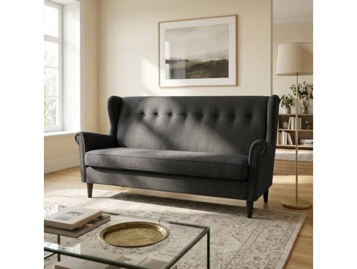 Family Meble Schlafsofa Ari Monolit – Czarny