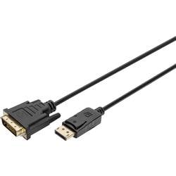 Digitus DisplayPort / DVI Adapterkabel DisplayPort Stecker, DVI-D 24+1pol. Stecker 2 m Schwarz AK-340306-020-S DisplayPort-Kabel