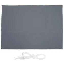 relaxdays Rechteckiges Sonnensegel grau 3,5x4,5m grau