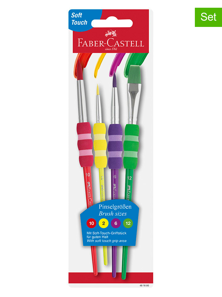 Faber-Castell 2er-Set: Pinsel - 2x 4 Stück - onesize