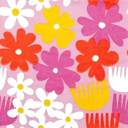 Home Fashion, Mademoiselle, Cocktail-Servietten aufgefaltetes Maß 25 cm x 25 cm, im Viertelfalz, 20 Stück pro Packung