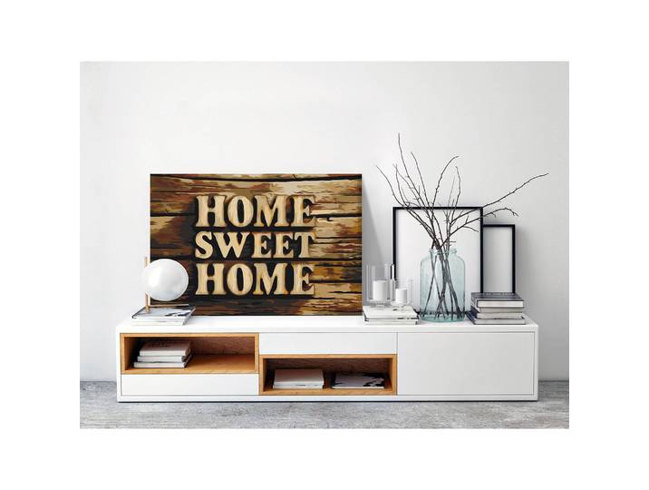 Peinture par numéro - Home Sweet Home Lin Marron 40 x 50cm